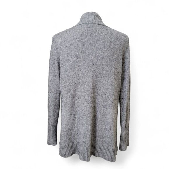J. Crew Size M Gray Black Marled Open Cardigan, Gently Used Condition - Picture 4 of 11